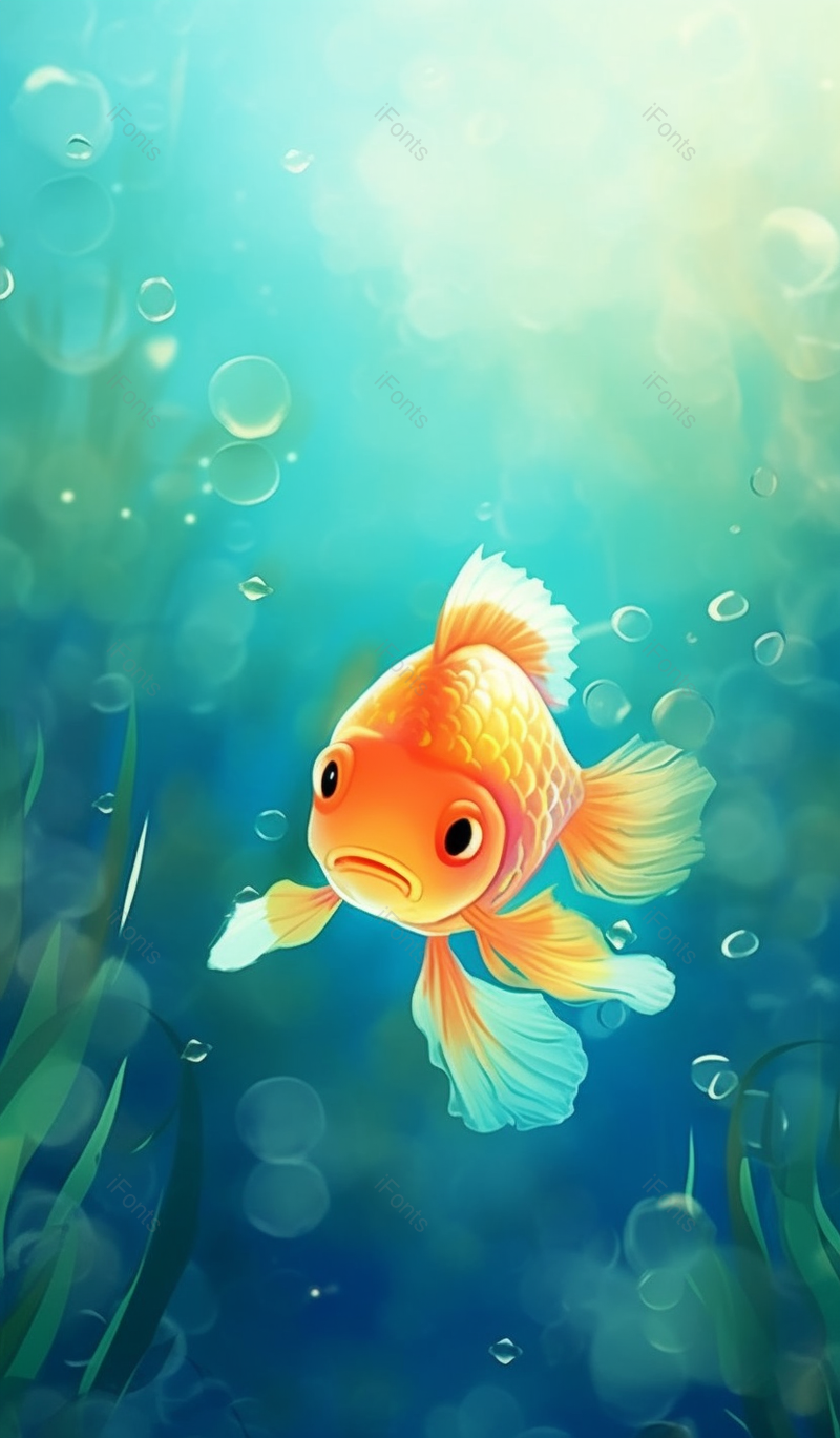 海底奇妙世界鲤鱼泡泡卡通插画手绘背景图,插画/手绘图,插画/手绘图库,插画/手绘图下载,插画/手绘